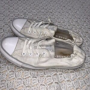 Converse Shoes Women's 10 White Chuck Taylor All Star Shoreline Sneakers 558446F